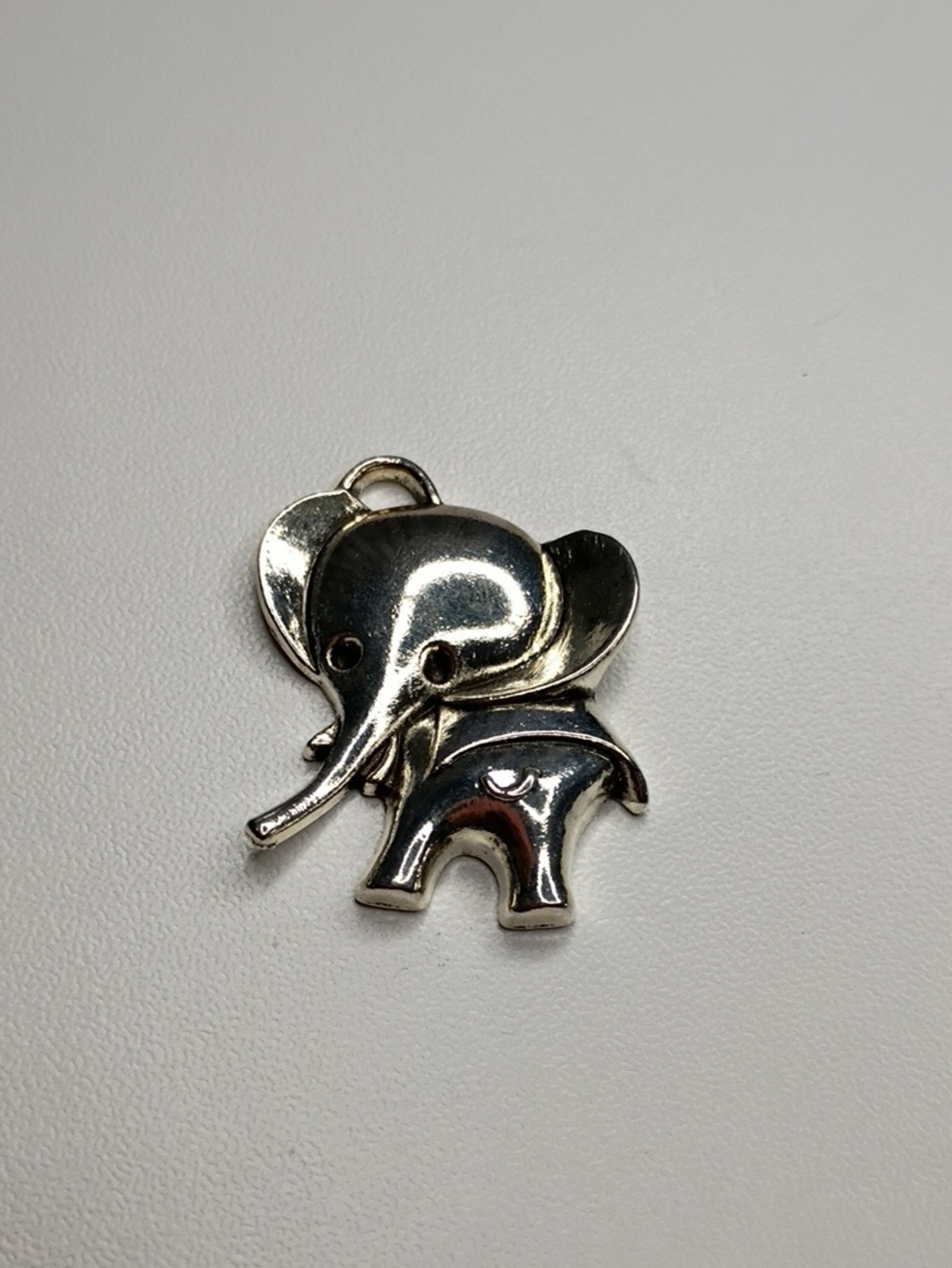 Silver Elephant Charm Pendant for Kids Accessories